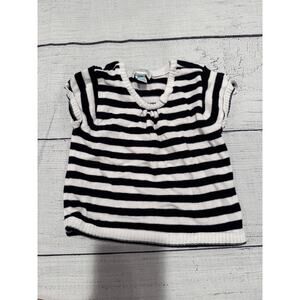 The Children's Place White and Black Striped Sweater